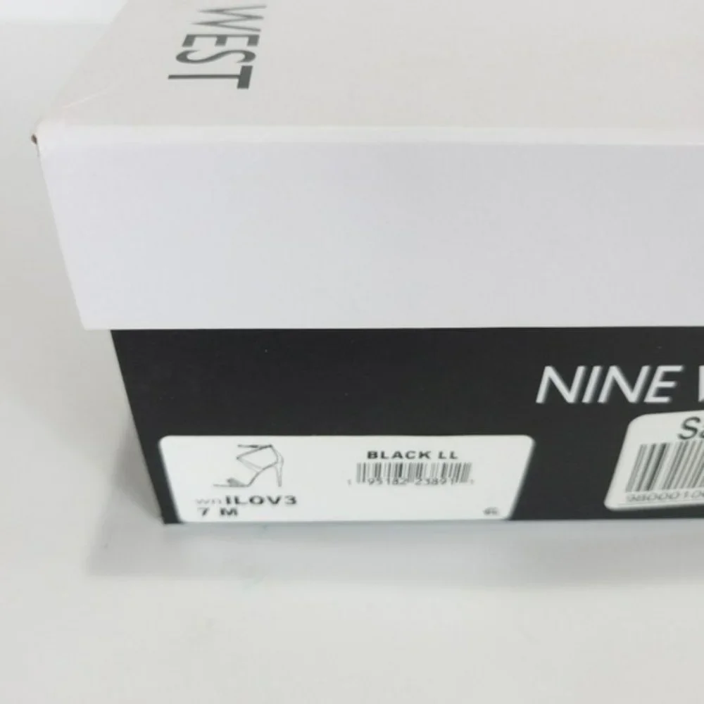 Nine West Ilov Dress Sandals Black -7 - Picture 5 of 5